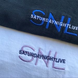 Vtg Saturday Night Live SNL Embroidered NBC Tee